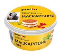 Сыр Pretto Маскарпоне мягкий 80%, 250г