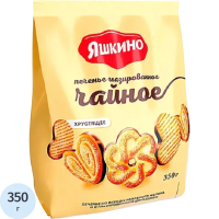 Печенье Яшкино Чайное сахарное глазированное, 350г