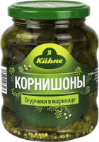 Корнишоны Kuhne пикантно-пряные, 330г