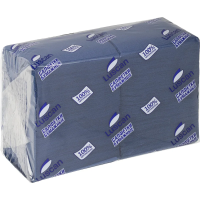 Салфетки бумажные Luscan Profi Pack 24х24см, 400шт, 1 слой, синие