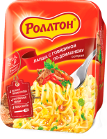 Лапша Роллтон быстрого приготовления с говядиной острая, 90г