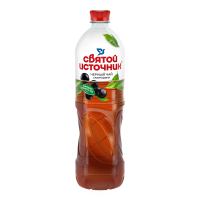 Холодный чай Святой Источник черный со вкусом смородины, 1л
