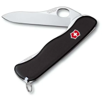 Нож перочинный Victorinox Sentinel One Hand с фиксатором 5 функций, черный