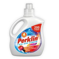 Гель для стирки для всех типов тканей, 200 стирок, 4 л, PERKLIN (ПЕРКЛИН) SUPER COLOR, 609779