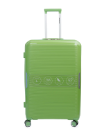 Чемодан Sirocco Emerald 4К PP зеленый L, 51.5 x 30 x 77.5см