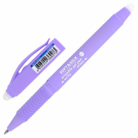 Гелевая ручка стираемая Brauberg Soft & Silk Pastel синяя, 0.5мм, корпус ассорти