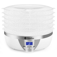 Сушка для фруктов и овощей Gemlux GL-FD-01R 5 прозрачных поддонов, 33.3 х 35.5 х 26.5см