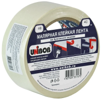 Лента клейкая Unibob малярная, 48мм x 40м