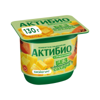Йогурт Актибио с манго и папайей без сахара 3%, 130г