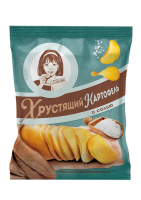 Чипсы Хрустящий картофель в ломтиках c солью, 160г