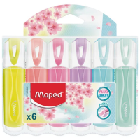 Набор текстовыделителей Maped FLUO PEPS Pastel ассорти, линия письма 1-5 мм