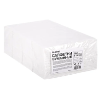 Салфетки бумажные Laima 33x33 см, 200шт, 2 слоя, белые, 1/8 сложение