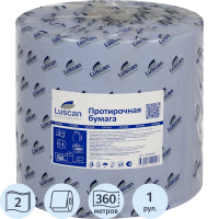 Протирочная бумага Luscan с перфорацией, 1000 листов, 24x36см, голубая