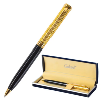 Шариковые ручки класса Люкс Galant Empire Gold синяя, 0.7мм, черный/золотой корпус
