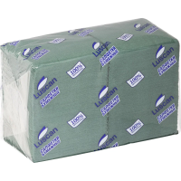 Салфетки бумажные Luscan Profi Pack 24х24см, 400шт, 1 слой, зеленые