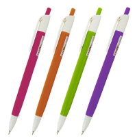 Шариковая ручка автоматическая Staff Everyday Color синяя, 0.35мм, корпус ассорти
