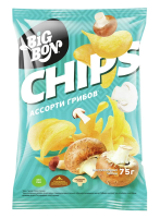Чипсы BigBon ассорти грибов, 75г