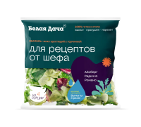 Салатная смесь Белая Дача Неаполь айсберг романо радиччо, 130г