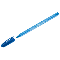 Шариковая ручка Luxor InkGlide 100 Icy синяя, 0.7мм, синий корпус, одноразовая