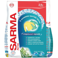 Стиральный порошок Sarma Актив ландыш 2.4кг, автомат