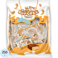 Конфеты Рот Фронт Коровка молочные вафельные, 250г