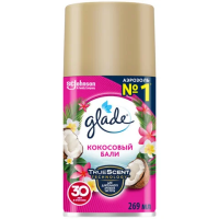 Сменный баллон для освежителя воздуха Glade Automatic Кокосовый Бали, 269мл