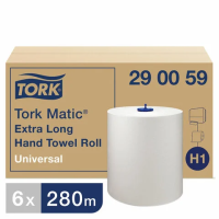Tork 290059 полотенце бумажное Universal H1 рулонное, однослойное, 280м, белые