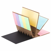 Клейкие закладки пластиковые Brauberg Pastel 5 цветов х 50х15мм, 3 цвета х 50х75мм, 200шт
