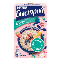Каша Быстров Пребио ассорти, 6шт x 40г