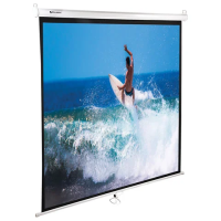Экран для проектора настенный Brauberg Wall 150х150см, ручной