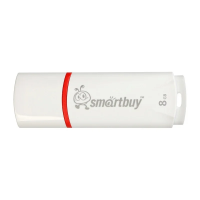 USB флешка Smart Buy Crown 8Gb, 10/5 мб/с, белый
