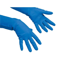 Перчатки резиновые Vileda Professional многоцелевые XL, голубые, 174357