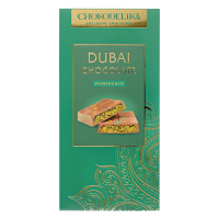 Шоколад Chokodelika Дубайский молочный с начинкой, 180г