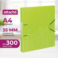 Папка на 2-х кольцах А4 Attache Fantasy салатовая, 35мм