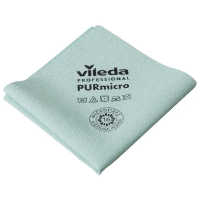 Салфетки VILEDA PROFESSIONAL 'ПУРмикро Актив' КОМПЛЕКТ 5 шт., супервпитывание, микроволокно, зеленый, 38х35 см, 174070