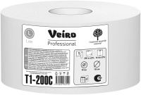 Туалетная бумага Veiro Professional 1 слой, 200м, светло-серая, Т1-200С