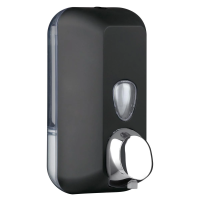 Диспенсер для мыла в картриджах Nofer Black 500мл, 03012.N