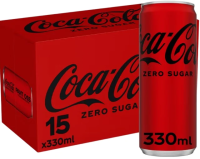 Напиток Coca-Cola Zero газированный, 330мл x 15 шт