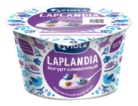Йогурт Viola Laplandia Черничный маффин сливочный 7.2%, 180г