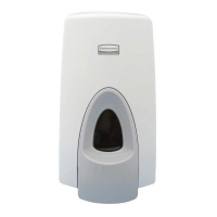 Диспенсер для мыла в картриджах Rubbermaid EnrichedFoam FG450017, белый/серый, 800мл