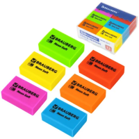 Ластик Brauberg NEON SOFT 31х20х10 мм, экологичный ПВХ, 271339