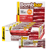 Батончик Bombbar Красный бархат, 60г x 20 шт