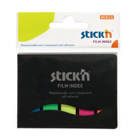 Клейкие закладки пластиковые Stick'n Stick'n 54х12мм, 5цветов по 25 листов