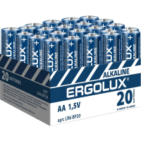 Батарейка Ergolux Alkaline АА LR6, 20шт/уп