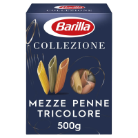 Макароны, паста Barilla Mezze Penne трехцветные, 500г