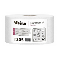 Туалетная бумага Veiro Professional Premium 2 слоя, 170м, белая, T305
