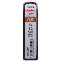 Грифели для механических карандашей Rotring 'Tikky', 12шт., 0,5мм, B