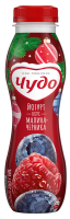 Йогурт питьевой Чудо черника-малина 1.9%, 260г