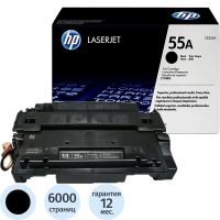 Картридж лазерный Hp CE255A, черный
