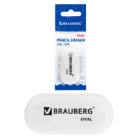 Ластик Brauberg 55х23х10мм, белый